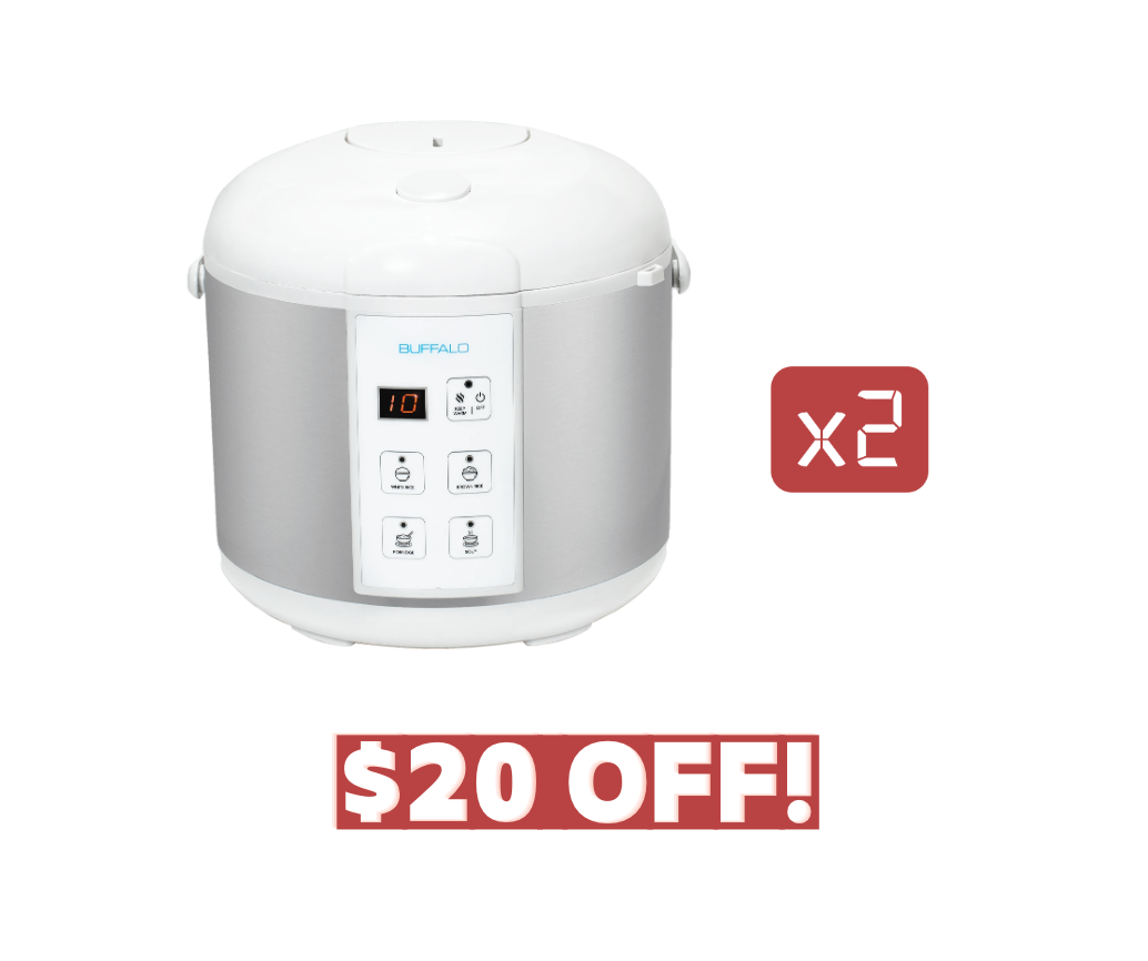 KW-BSC10 New Buffalo Classic Rice Cooker (10 cups)
