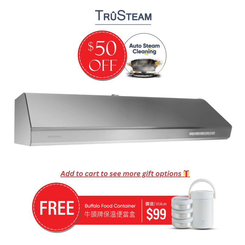 TruSteam SC 8130BS CFM 900 Ducted Under Cabinet Range Hood (30")
