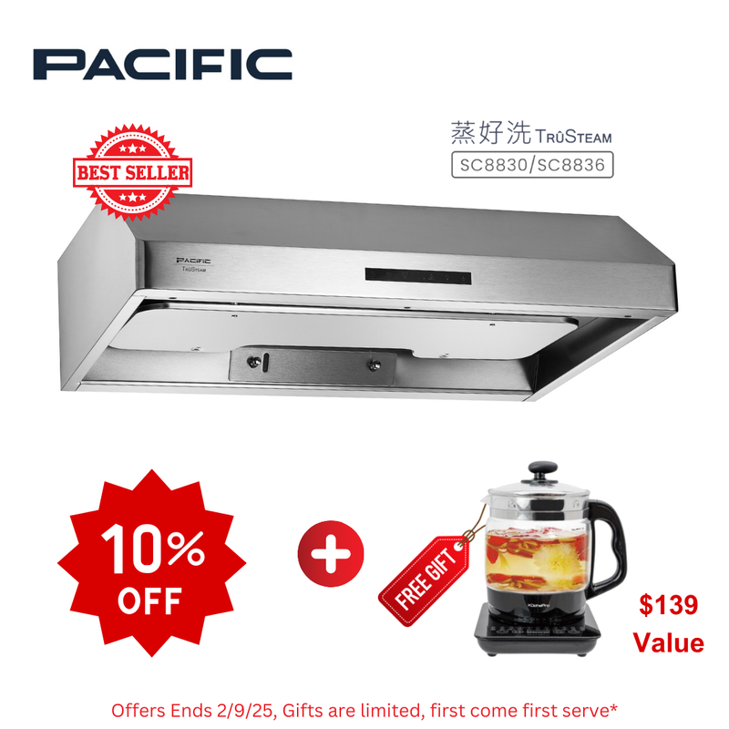 TruSteam SC 8836BS CFM 1000 Ducted Under Cabinet Range Hood (36")