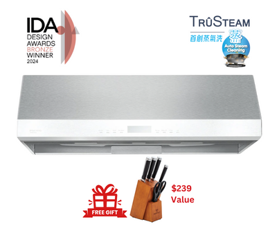 TruSteam App Enabled SC 9830AS CFM 1200 Ducted Wall Mount/Under Cabinet Smart Range Hood (30")