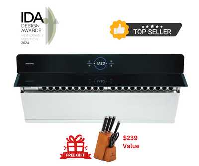 Side Suction PQ 6830AB CFM 1200 Ducted Wall Mount/Under Cabinet Range Hood (30")