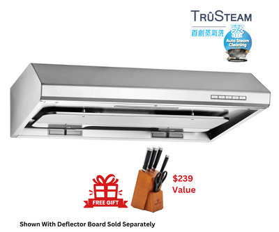 TruSteam SC 8130BS CFM 900 Ducted Under Cabinet Range Hood (30")