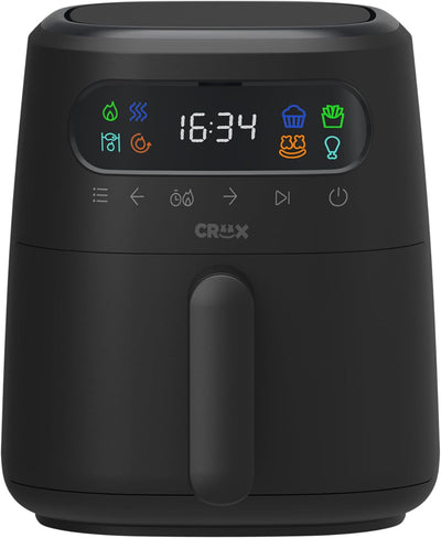 CRUX x Marshmello 3.0 QT Digital Air Fryer with TurboCrisp Technology, Touch Screen Temperature Control, Timer and Auto Shut-off, Fully Programmable