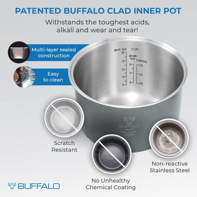 Buffalo Classic Rice Cooker 1.8 Liter (10 Cups) (KWBSC18-II)