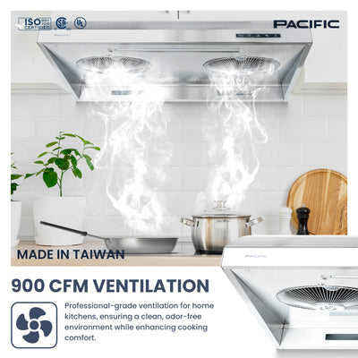 Essential PW 2300HAS CFM 900 Ducted Under Cabinet Range Hood (30")