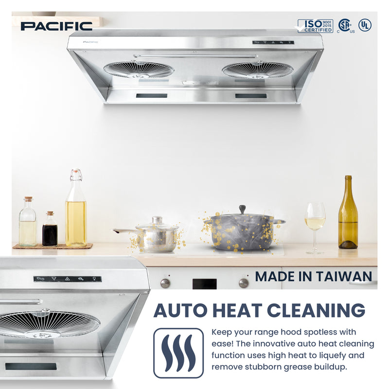 Essential PW 2300HAS CFM 900 Ducted Under Cabinet Range Hood (30")