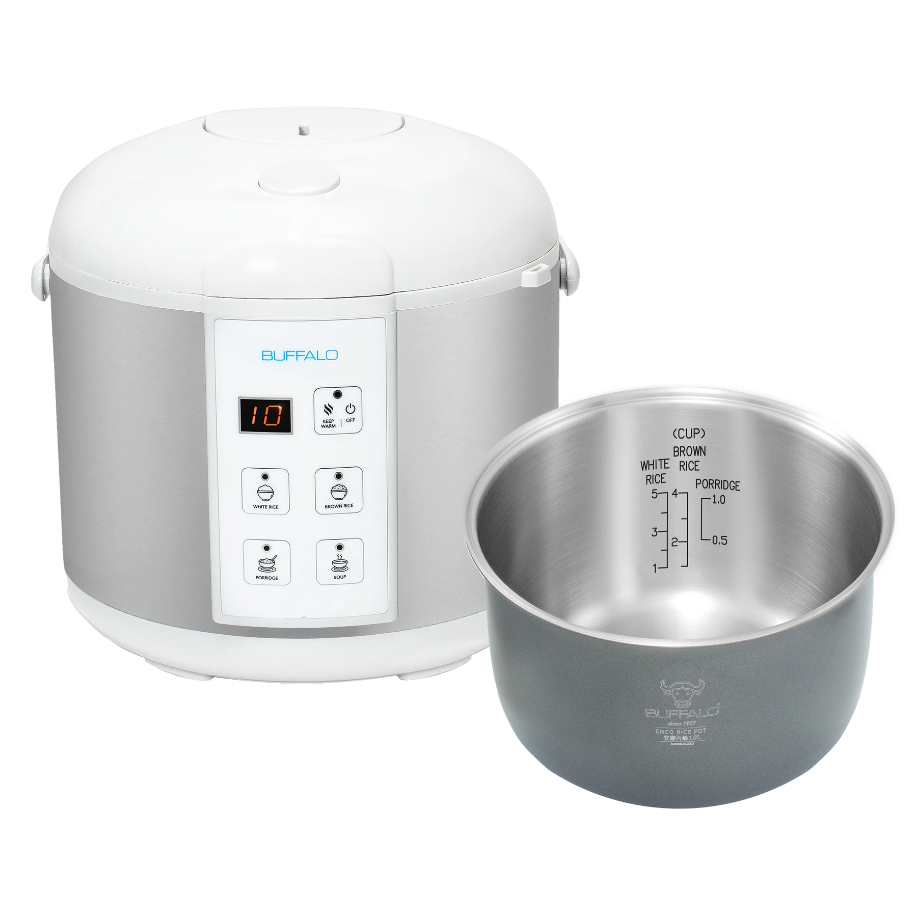 Buffalo compact electric rice cooker 4.2 liters