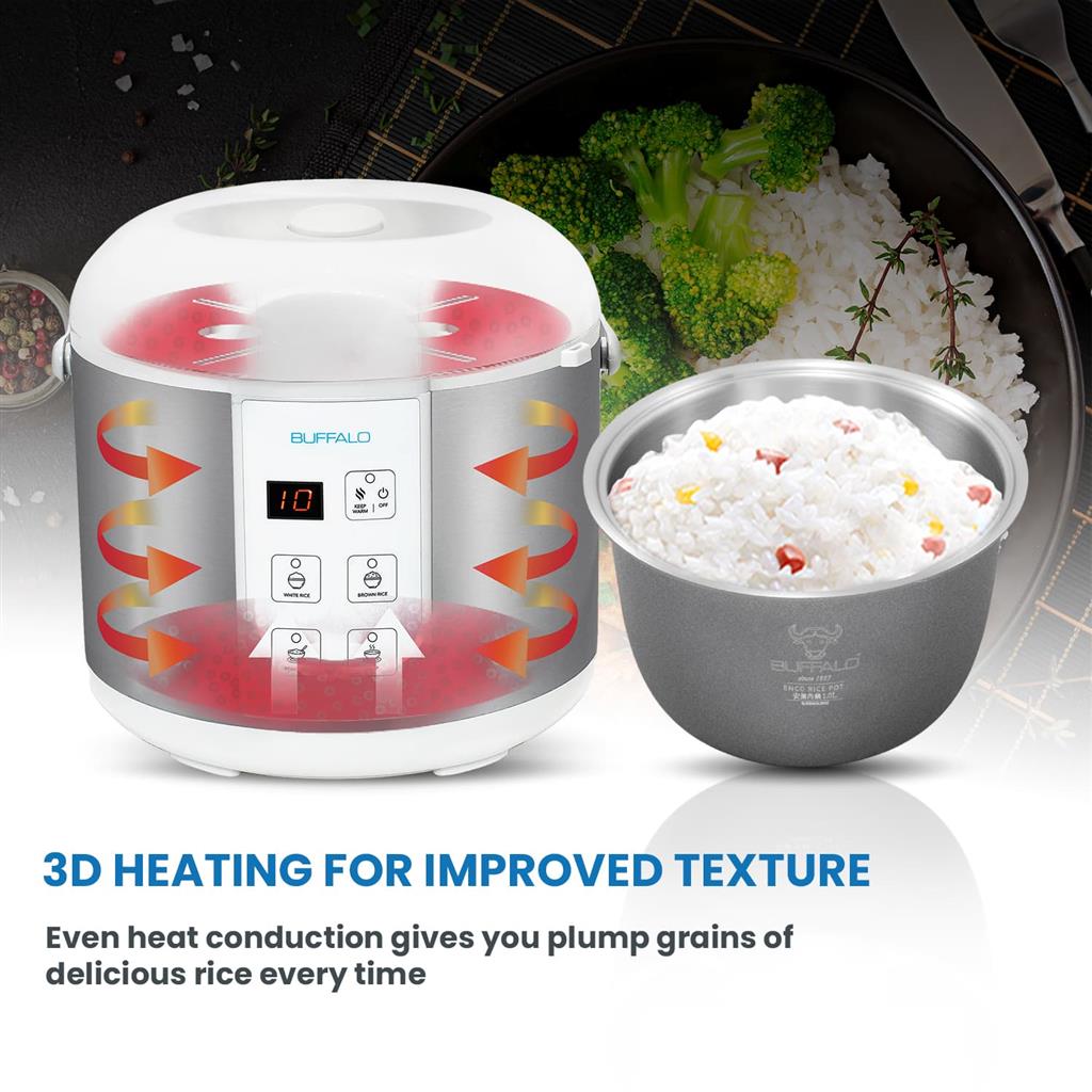 Buffelo Rice Cooker Buffalo Classic Rice Cooker 1.8 Liter (10 Cups) (KWBSC18-II)