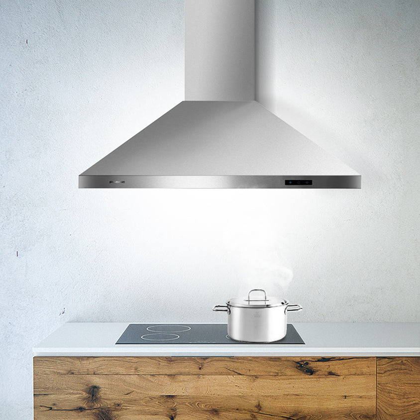 Pacific Wall Mount Range Hood | Sleek Design, Heavy Suction