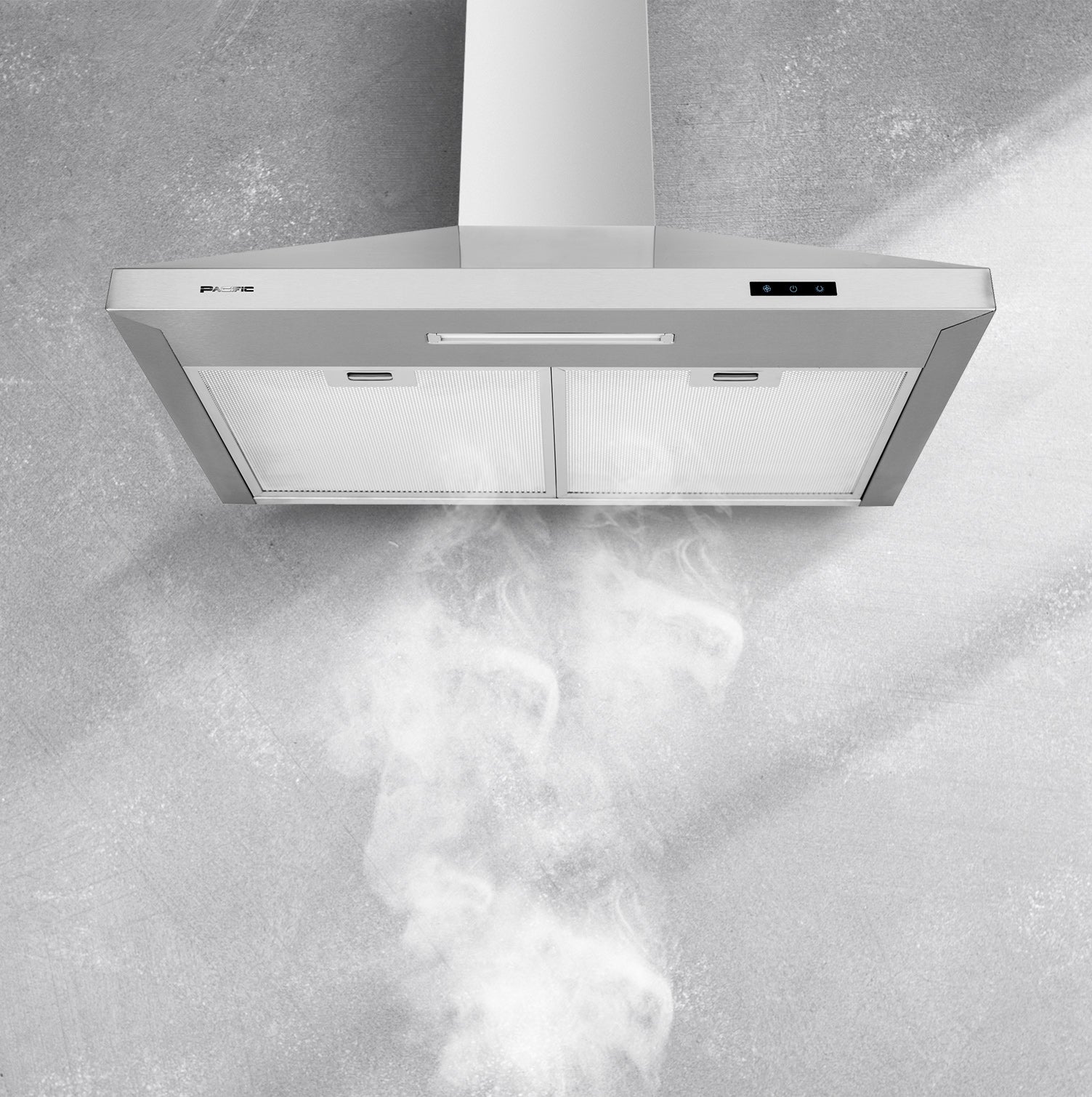 Pacific Side Suction Under Cabinet Ducted Range Hood 36 inch - 1200CFM  4-Speed Powerful Wall Mount Kitchen Vent Hood - Electric Stainless Steel -  Ultra Quiet, Touch Control, LED Lights PQ6836AB - Yahoo Shopping
