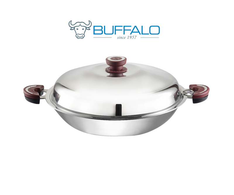 Buffalo Function Series S/S Flat Wok 14 Inch (WFU235F)
