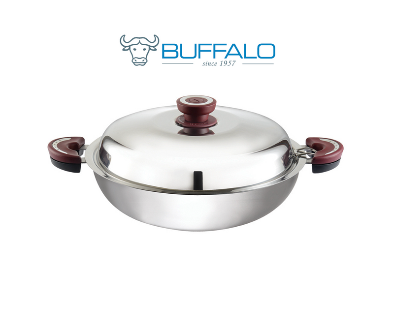 Buffalo Function Series S/S Flat Wok 13 Inch (WFU232)