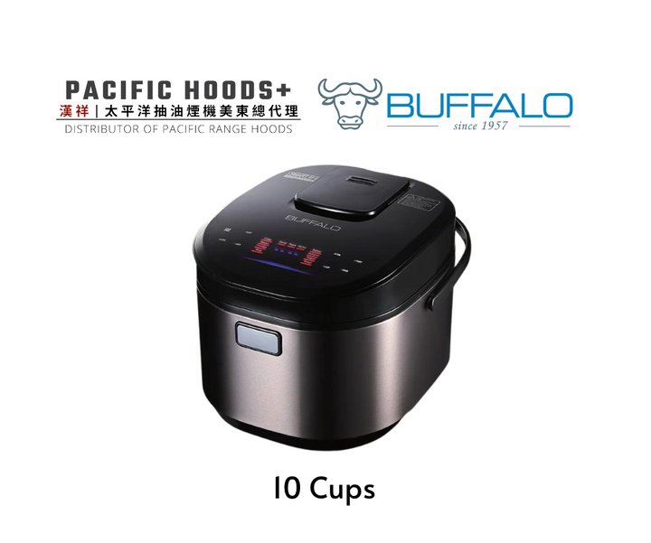 Buffalo Induction Heating IH Patented Clad Inner Pot Smart Rice Cook Pacific Hoods