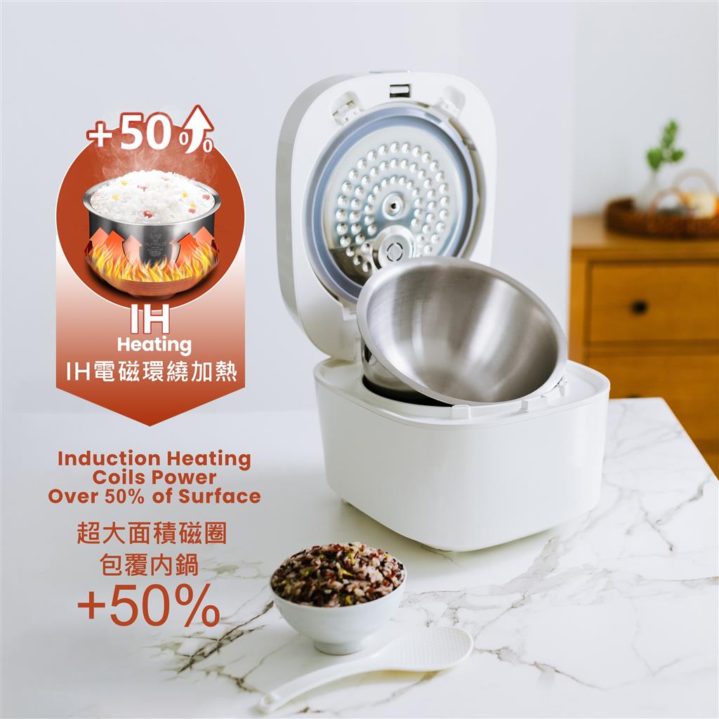 Buffalo Induction Heating (IH) Patented Clad Inner Pot Smart Rice Cook