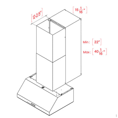 Duct Cover Extension for SC9830AS/SC9836AS (P1C-0098)