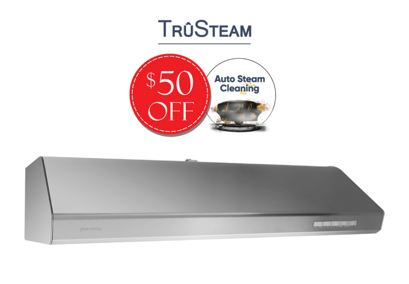 TruSteam SC 8136BS CFM 900 Ducted Under Cabinet Range Hood (36")