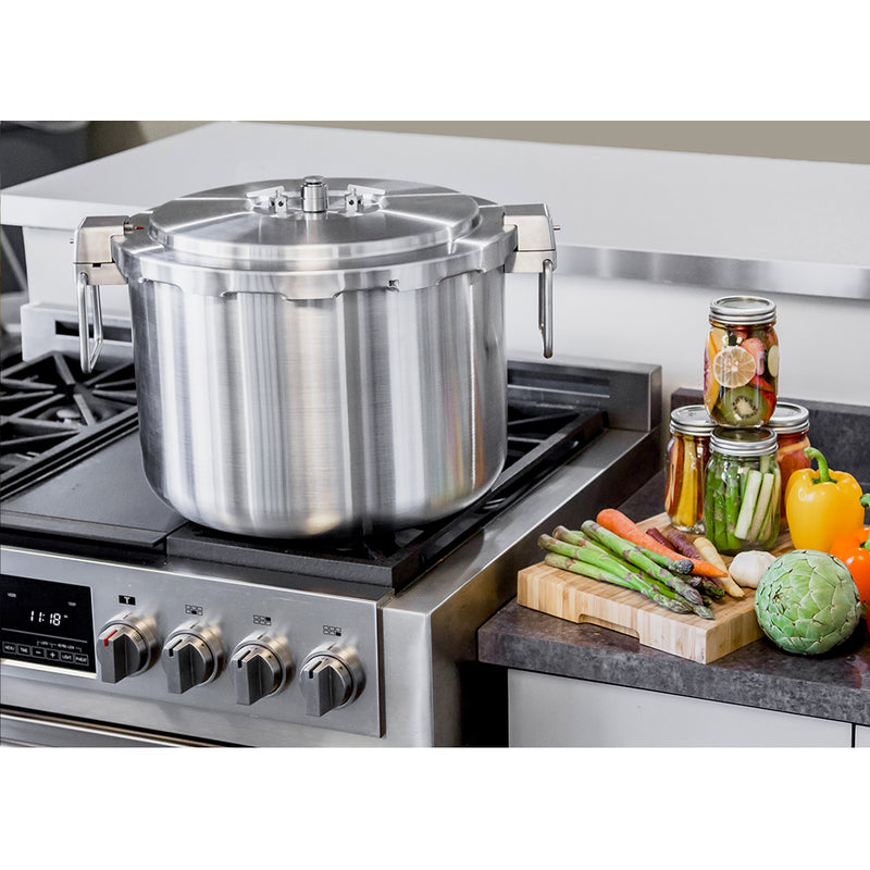 Buffalo 32 Quart Stainless Steel Pressure Cooker Extra Large Canning Pot  with Lid for Commercial Use - Easy to Clean Induction Stove Top Pressure  Canner, Can Cooker - SG Certificate QCP430 - Yahoo Shopping