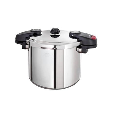 Buffalo 37 Quart Stainless Steel Pressure Cooker Extra Large Canning Pot  with Rack and Lid for